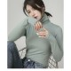 2023 New Spring Winter Women Long Sleeve Cotton Tshirts Fashion Casual Slim Black White O-Neck Tops