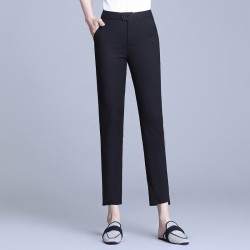 2023 Summer Women Pants Casual Solid Spring Summer Cotton Linen Lady Ankle -Length Trousers Pants