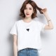 2023 New Summer Women Short Sleeve Tshirts Fashion Casual Black White Tshirts S-XXL