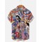 Hawaiian Shirts For Men Short Sleeve Oversized Shirts Men's Beach Fashion 3D Printing Skull Pattern Male Vintage Body Casual Clo