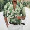 Spring And Autumn Men's Hawaiian Shirt Men's Oversized Printed Lapel Long Sleeve Korean Clothes New In Fashion Dresses Mens 5XL