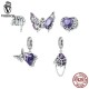 Women Fashion 925 Sterling Silver Bead Charm Fit Bracelets Necklace Gifts Voroco
