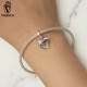 Women Fashion 925 Sterling Silver Bead Charm Fit Bracelets Necklace Gifts Voroco