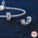 Women Fashion 925 Sterling Silver Bead Charm Fit Bracelets Necklace Gifts Voroco