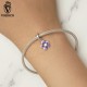Women Fashion 925 Sterling Silver Bead Charm Fit Bracelets Necklace Gifts Voroco