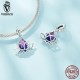 Women Fashion 925 Sterling Silver Bead Charm Fit Bracelets Necklace Gifts Voroco
