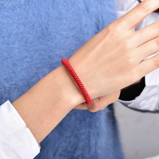 1pcs Lucky Red Cord Bracelet Amulet Protection Knitted Rope For Man Woman