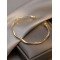 Twisted Wavy Cuff Bracelet Bangle Gold