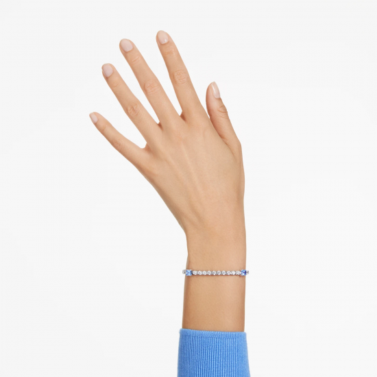 Swarovski Matrix Tennis Blue Crystal Bracelet Women's Bracelet Gift