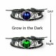 Luminous 12 Zodiac Constellation Sign Braided Leather Bracelet Women Men Jewelry