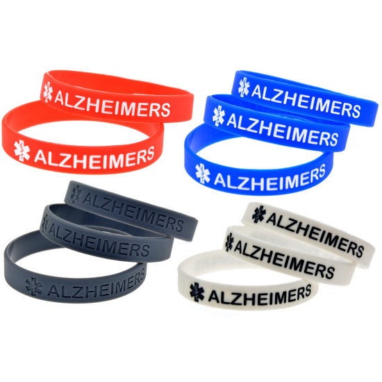 Silicone Bracelets Wrist Bands Medical Alert Health Survival Aware Adults Kids