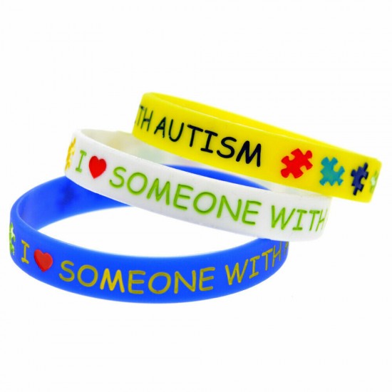 Silicone Bracelets Wrist Bands Medical Alert Health Survival Aware Adults Kids