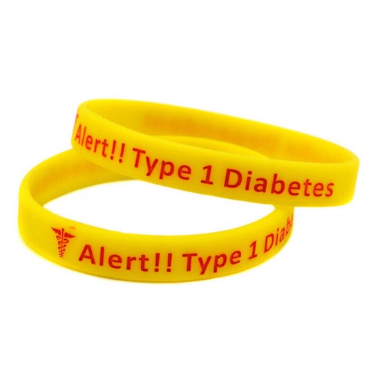Silicone Bracelets Wrist Bands Medical Alert Health Survival Aware Adults Kids