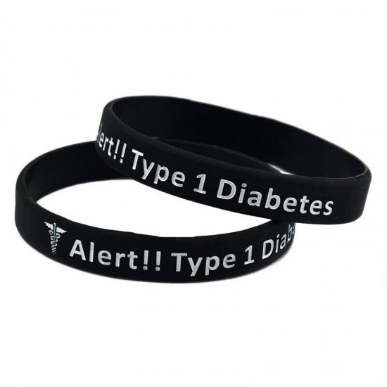 Silicone Bracelets Wrist Bands Medical Alert Health Survival Aware Adults Kids