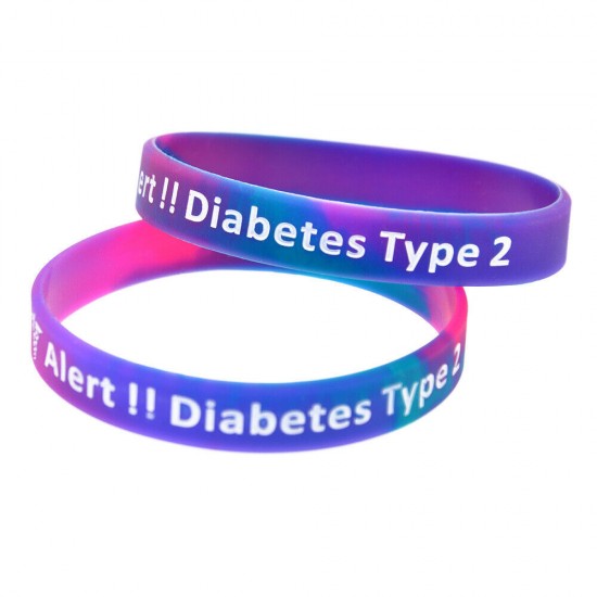 Silicone Bracelets Wrist Bands Medical Alert Health Survival Aware Adults Kids