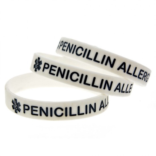 Silicone Bracelets Wrist Bands Medical Alert Health Survival Aware Adults Kids
