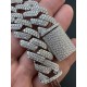 MOISSANITE Real Miami Cuban Link Prong Bracelet Iced Solid 925 Sterling Silver