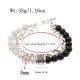 Natural Map Stone Men's Women Beaded Stainless Steel Bracelets Jewelry Tiger Eye