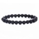 Natural Map Stone Men's Women Beaded Stainless Steel Bracelets Jewelry Tiger Eye