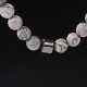 Natural Map Stone Men's Women Beaded Stainless Steel Bracelets Jewelry Tiger Eye