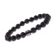 Natural Map Stone Men's Women Beaded Stainless Steel Bracelets Jewelry Tiger Eye