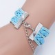 Lilo & And Stitch Bracelet Band Friendship Bangle Jewellery Glass Love Wrist