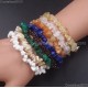 Handmade 5-8mm Mixed Natural Gemstone Chip Beads Stretchy Bracelet Healing Reiki