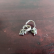 Vintage Toe Rings Old Silver Jewelry Pair Tribal Lady Collectible Bells Attached