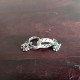 Vintage Toe Rings Old Silver Jewelry Pair Tribal Lady Collectible Bells Attached