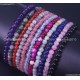 Handmade 4mm AAA Natural Gemstone Round Beads Stretchy Bracelet Healing Reiki 7"