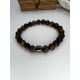 Hematite Gemstone Bracelet Bead Chakra Natural Stone Stretch Reiki For Men Women