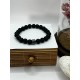 Hematite Gemstone Bracelet Bead Chakra Natural Stone Stretch Reiki For Men Women