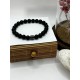 Hematite Gemstone Bracelet Bead Chakra Natural Stone Stretch Reiki For Men Women
