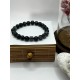 Hematite Gemstone Bracelet Bead Chakra Natural Stone Stretch Reiki For Men Women
