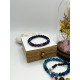 Hematite Gemstone Bracelet Bead Chakra Natural Stone Stretch Reiki For Men Women