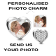 Photo Charm Heart Shape Valentines Mothers Anniversary Day Personalised Gift