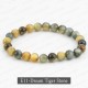Handmade 8mm Mixed Natural Gemstone Round Beads Stretchy Bracelet Reiki Chakra