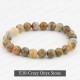 Handmade 8mm Mixed Natural Gemstone Round Beads Stretchy Bracelet Reiki Chakra