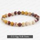 Handmade 8mm Mixed Natural Gemstone Round Beads Stretchy Bracelet Reiki Chakra