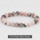 Handmade 8mm Mixed Natural Gemstone Round Beads Stretchy Bracelet Reiki Chakra