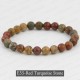 Handmade 8mm Mixed Natural Gemstone Round Beads Stretchy Bracelet Reiki Chakra