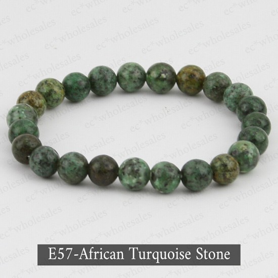Handmade 8mm Mixed Natural Gemstone Round Beads Stretchy Bracelet Reiki Chakra