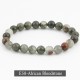 Handmade 8mm Mixed Natural Gemstone Round Beads Stretchy Bracelet Reiki Chakra