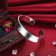 925 Sterling Silver Bangle Bracelet Cute Charm for Women Adjustment Cuff Wedding
