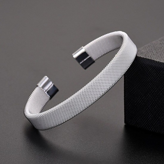 925 Sterling Silver Bangle Bracelet Cute Charm for Women Adjustment Cuff Wedding