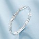 925 Sterling Silver Bangle Bracelet Cute Charm for Women Adjustment Cuff Wedding