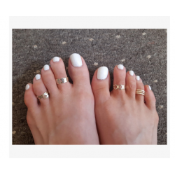 BOHO FESTIVAL BEACH TOE RINGS SET 4 ADJUSTABLE GOLD OR SILVER TONE UK SELLER G2S