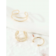 BOHO FESTIVAL BEACH  TOE RINGS SET OF 3 ADJUSTABLE GOLD TONE UK SELLER A11