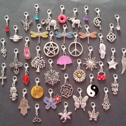 Clip On Dangle Charms for Memory Locket / Bracelet / Keyring *Buy 2 Get 1 Free*