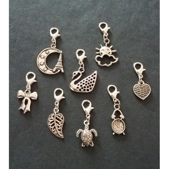 Clip On Dangle Charms for Memory Locket / Bracelet / Keyring *Buy 2 Get 1 Free*